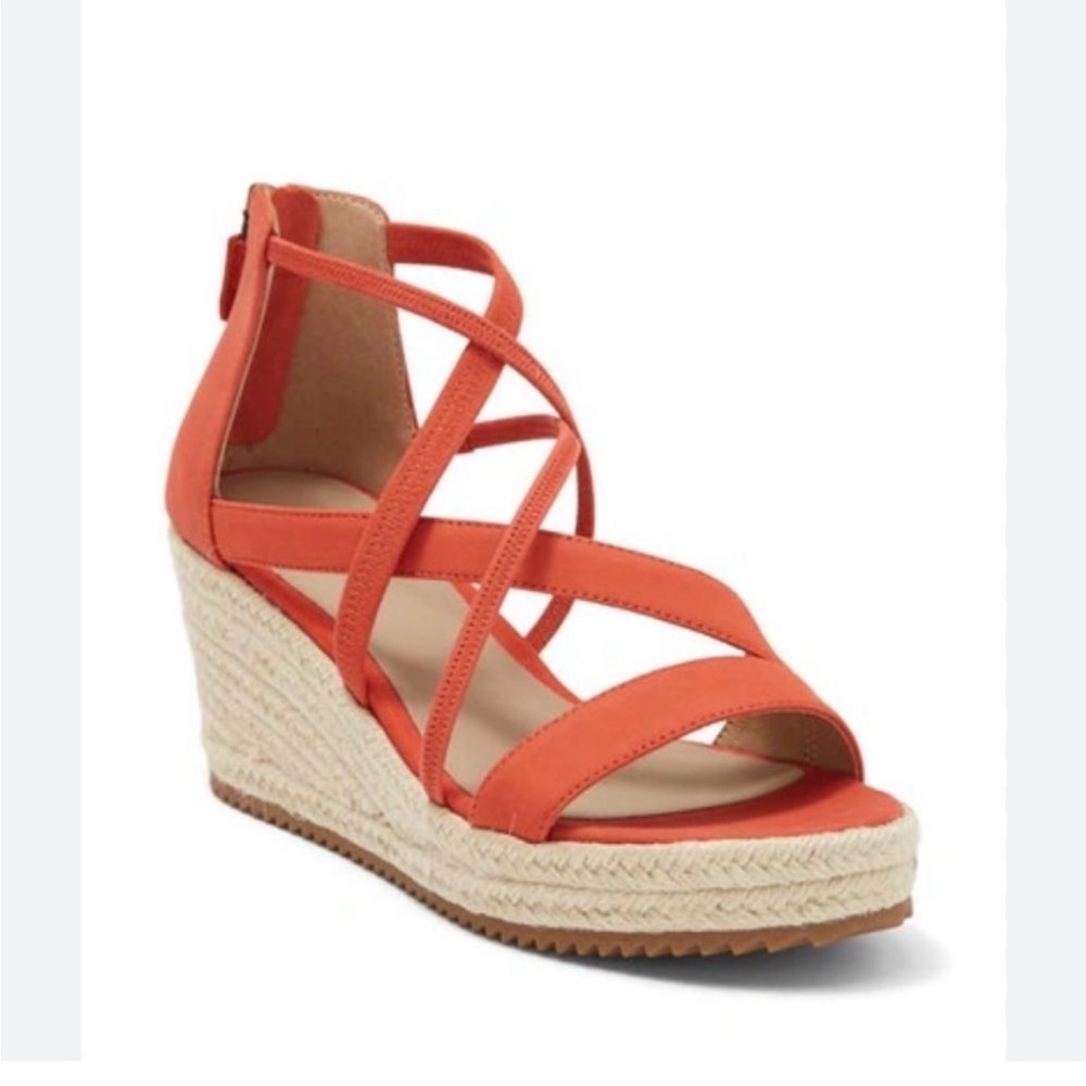 NWOT Eileen Fisher Womens Wanda Espadrille Wedge Sandal